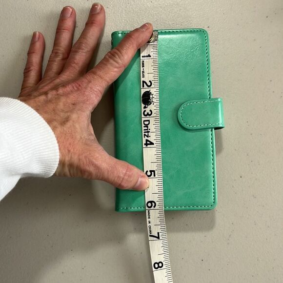 Galaxy Note 10 Wallet Wristlet Phone Holder With Credit Card  ID Holder Teal NWT - Picture 7 of 8